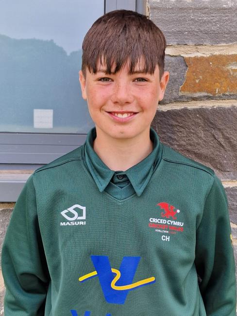 14 year-old Charlie Holder - excellent bowling for Hook